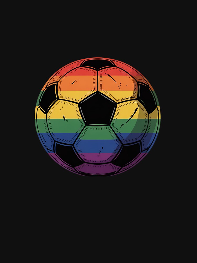 Gay Pride Soccer Rainbow Flag Lgbtq Football by SnackPAC