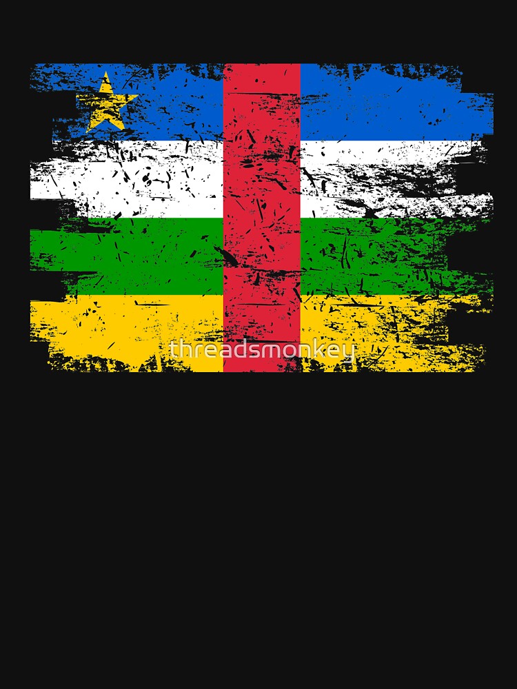 Central African Republic Shirt Gift Country Flag Patriotic Travel Africa Light by threadsmonkey