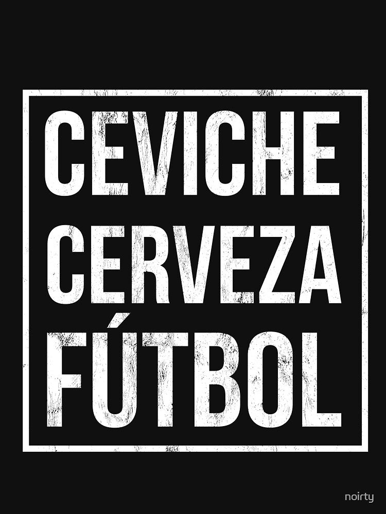 Ceviche Cerveza Futbol Peru Flag Soccer Team by noirty