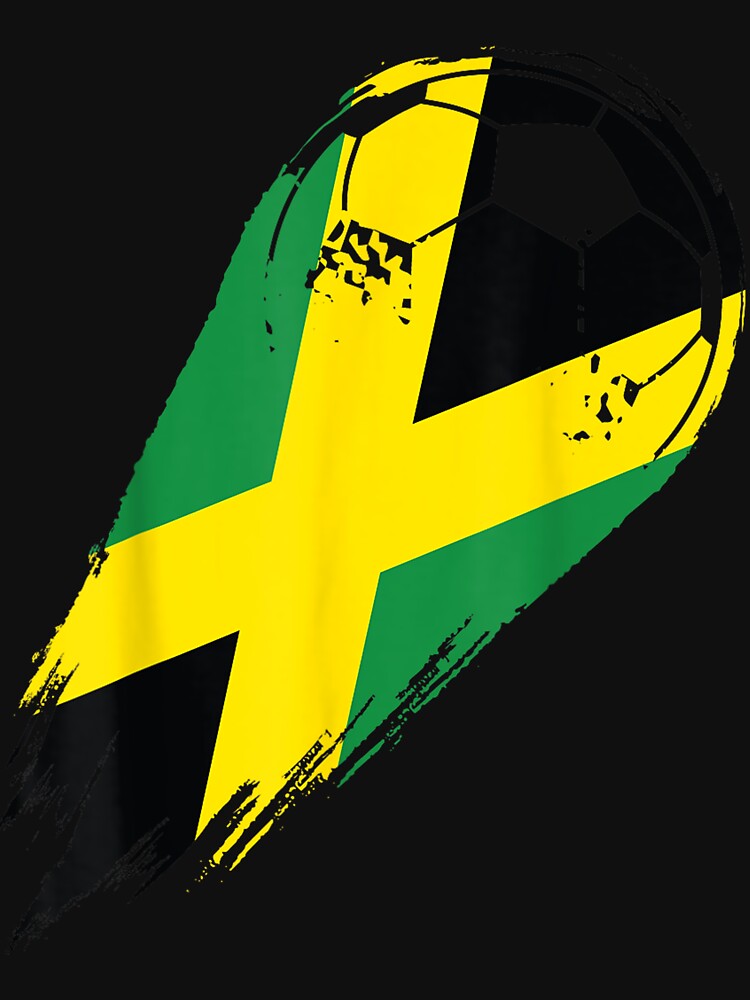 Soccer With Flag Of Jamaica by ZacharyCBritton