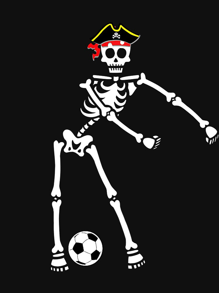 Pirate Skeleton Soccer Halloween by Alex Cuttell