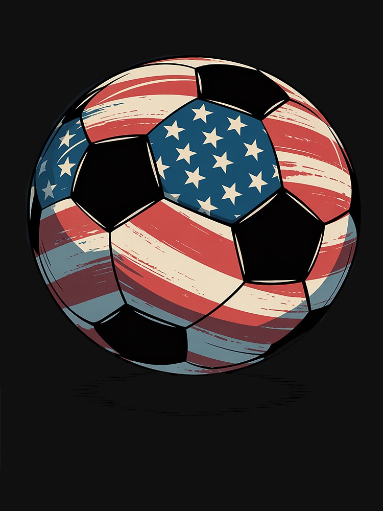 4th Of July USA Flag Soccer Patriotic Soccer Player by itsnothatweird