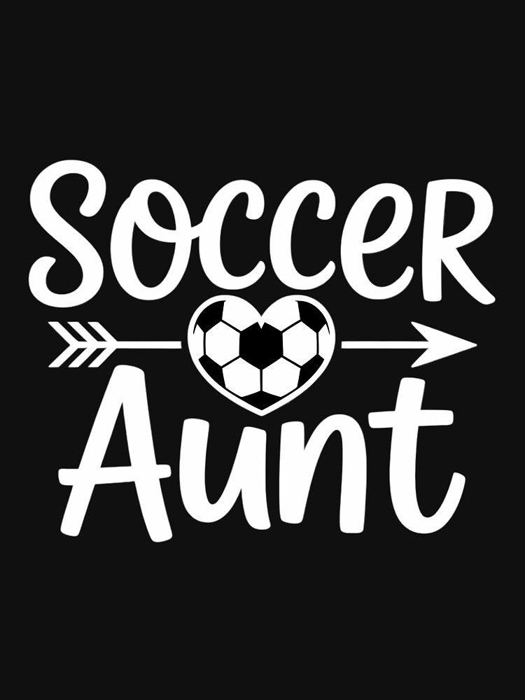 Soccer Aunt Heart Sport Lover Auntie Mother's Day by JonathalIngham