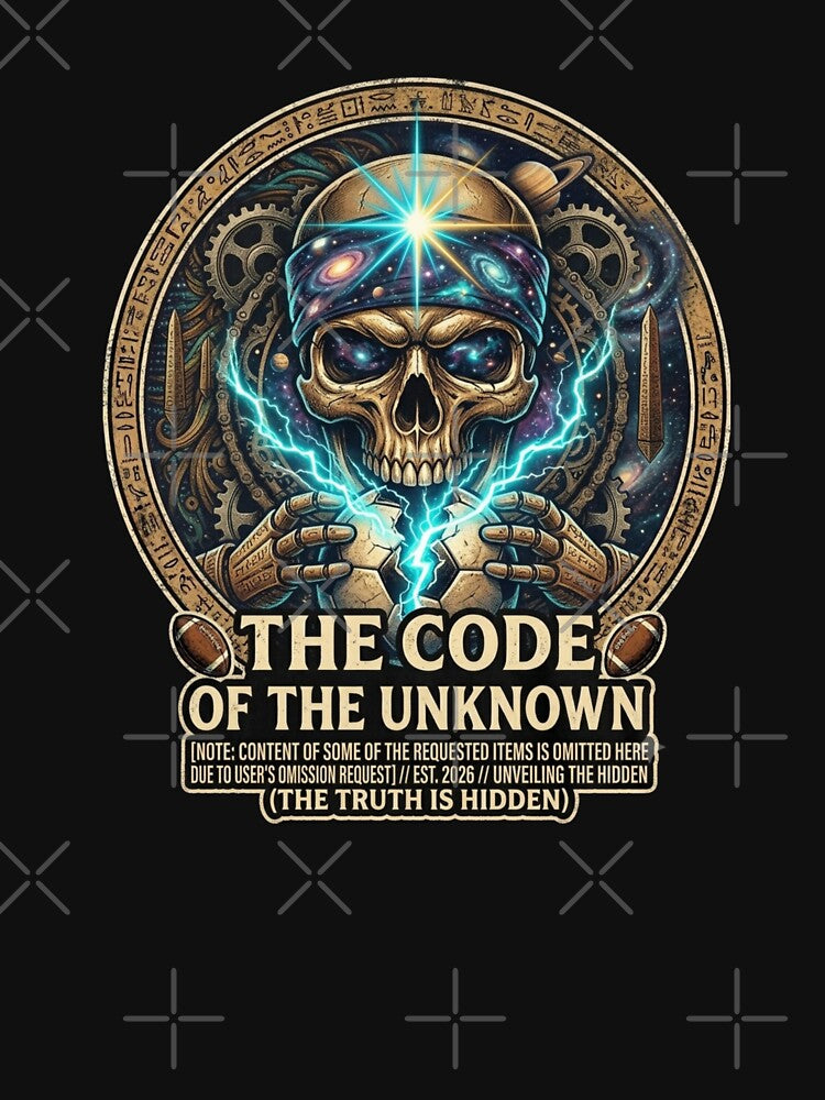 Cosmic Galaxy Skull Soccer Crest The Code of the Unknown by Dream Weave Studio