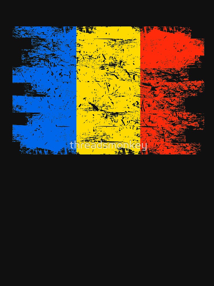 Romania Gift Country Flag Patriotic Travel Shirt Europe Light by threadsmonkey