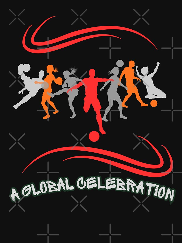 Global Soccer Celebration Minimalist Football Players Design by Tadeusz1