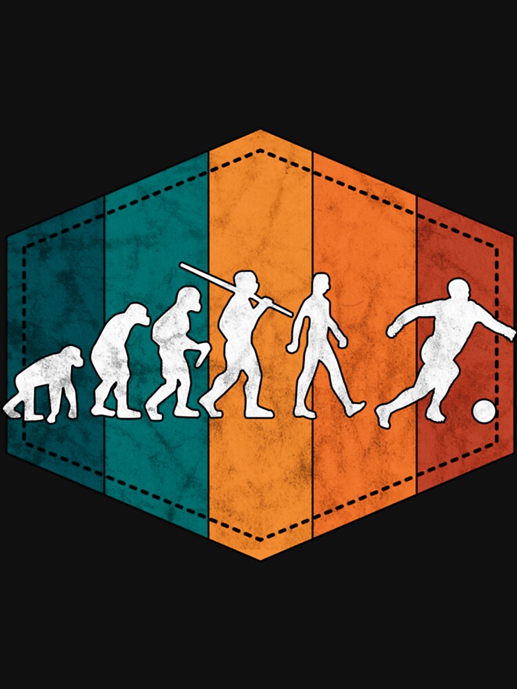 Soccer Evolution Goalscorer Retro Essential T-Shirt by monica45je