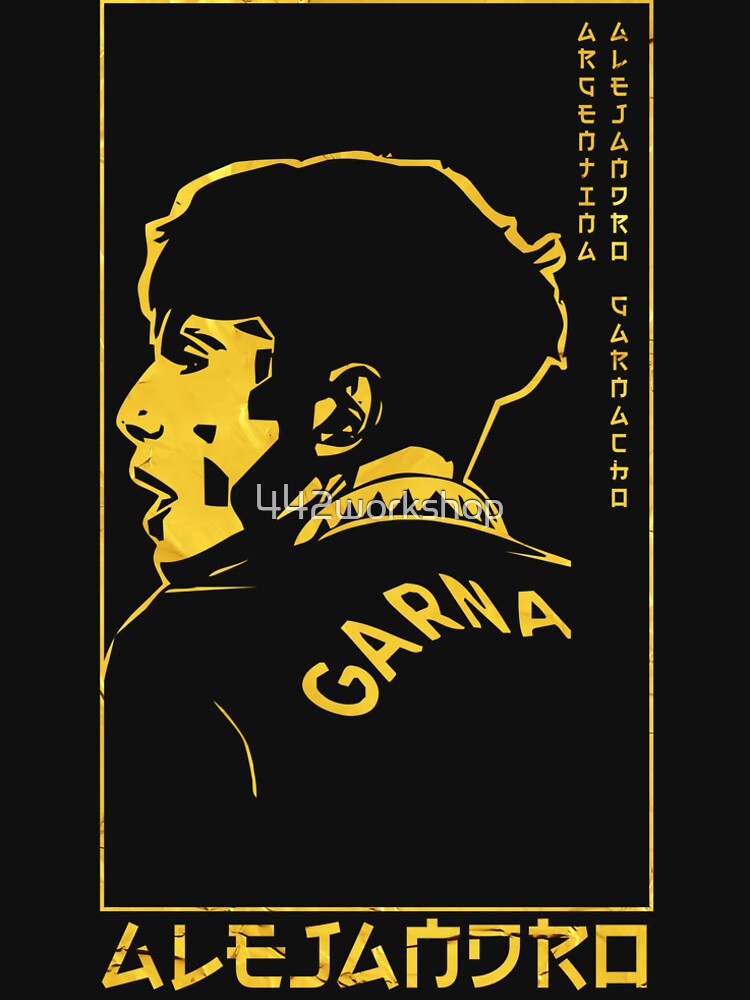 Alejandro Garnacho Golden Style Portrait art illustration by 442workshop