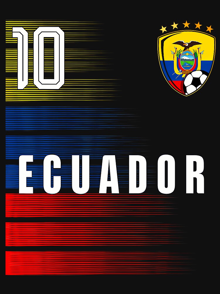 Football Soccer Ecuador Flag Ecuadorian Pride Lovers Retro by Mdcazeem