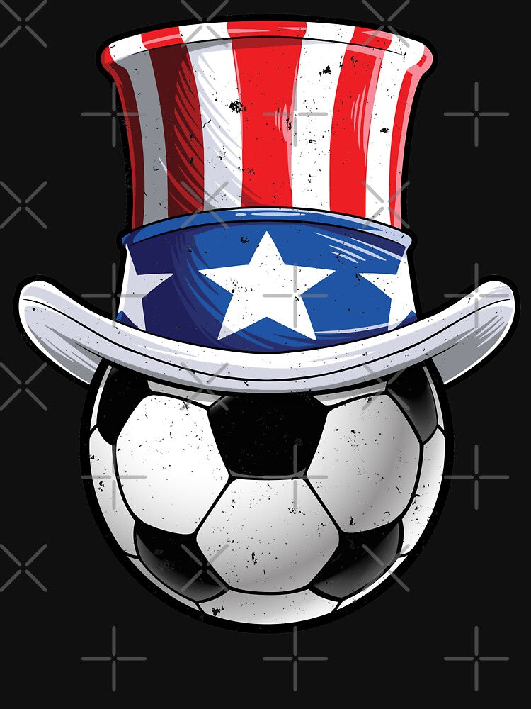 Uncle Sam American Flag Hat T shirt 4th of July Soccer Boys by LiqueGifts