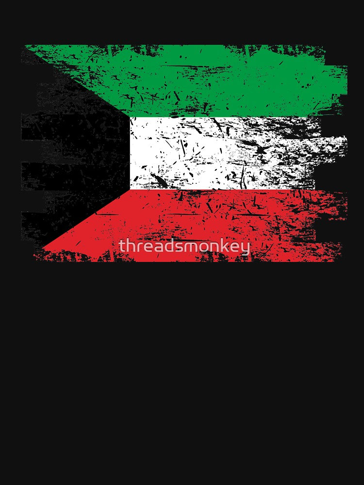 Kuwait Shirt Gift Country Flag Patriotic Travel Asia Light by threadsmonkey