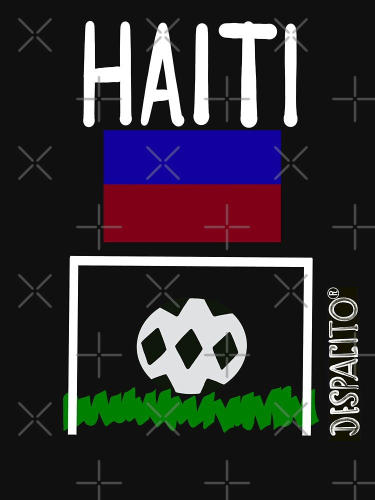 Despacito® Haiti Flag Black White Ball Design Text by DespacitoBrand