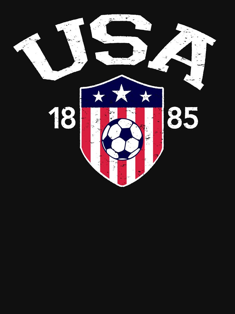 Vintage USA Soccer T Shirt by Blue-Rechard