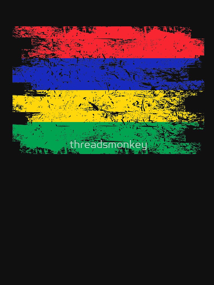 Mauritius Shirt Gift Country Flag Patriotic Travel Africa Light by threadsmonkey