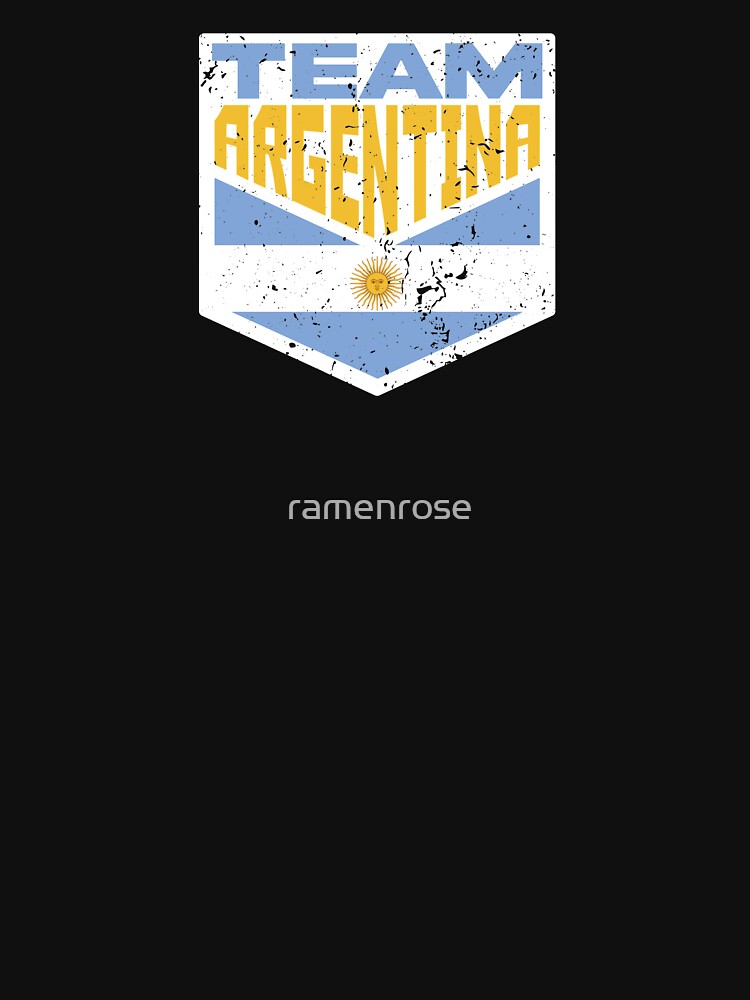 Team Argentina Distressed Flag, Vintage Supporter by ramenrose