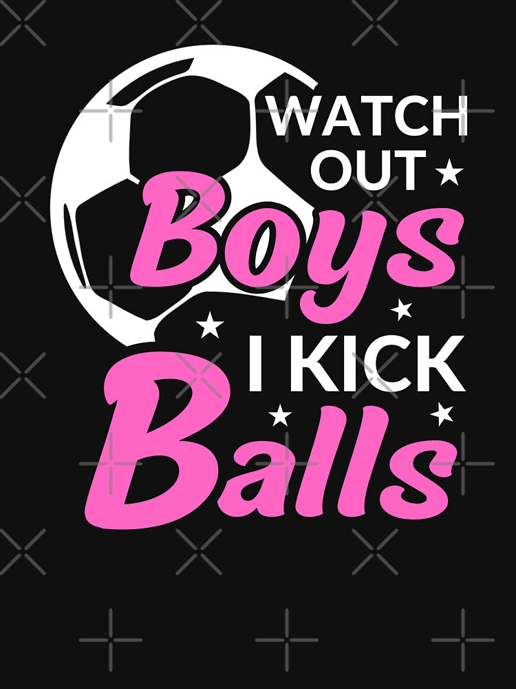 Soccer girl / Female soccer player kicking girl / watch out boys I kick balls by portrait4you