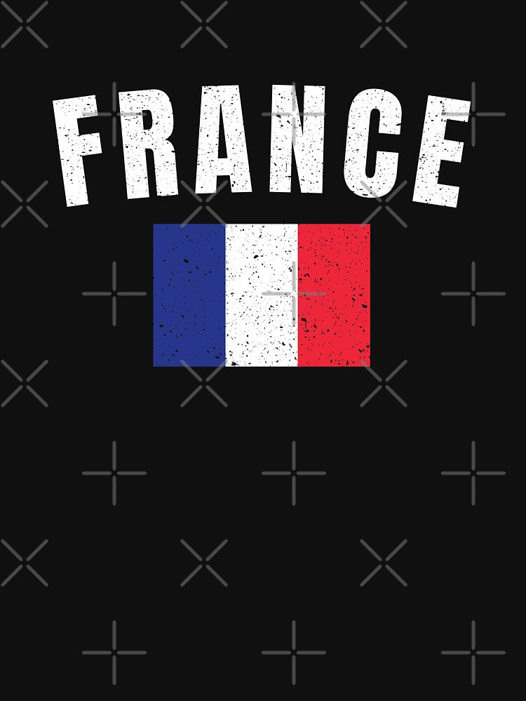France, Vintage Style, French Flag by EstelleStar