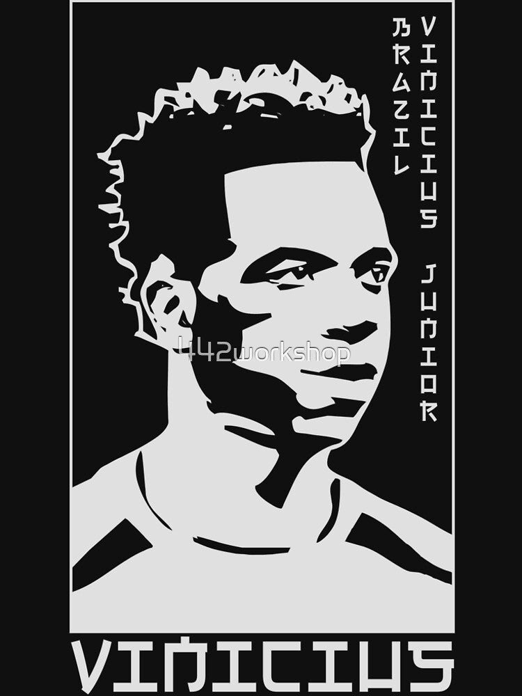 Vinicius Junior Vini Jr. Japanese Style Portrait art illustration by 442workshop