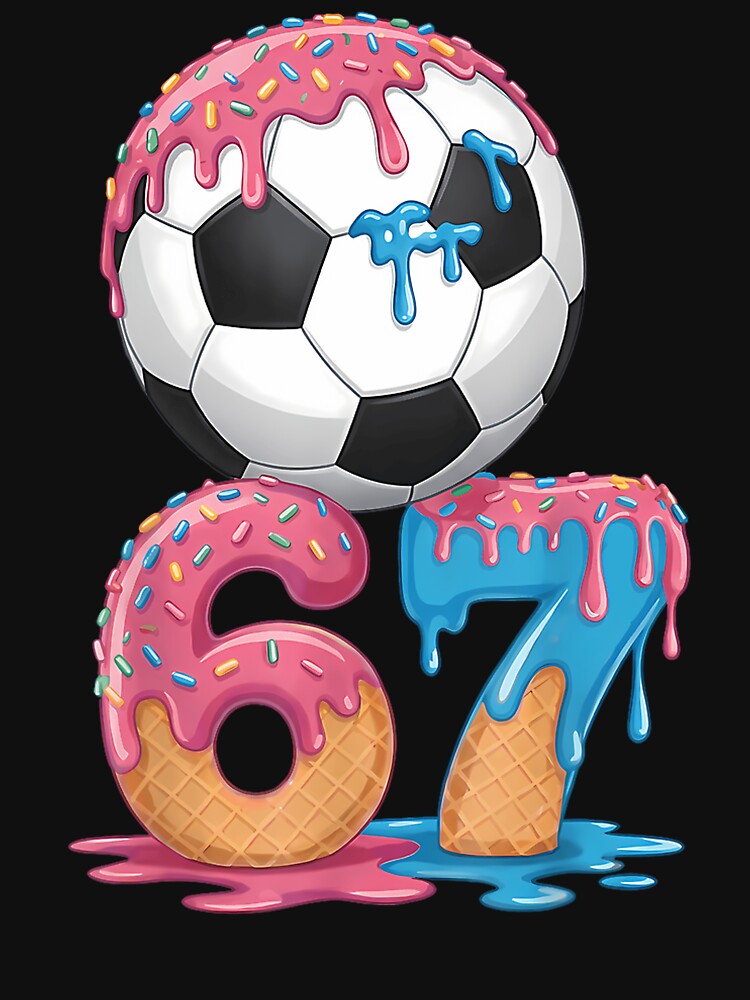Soccer Drip Number 67 Boys Soccer Player 67 by rael-arts