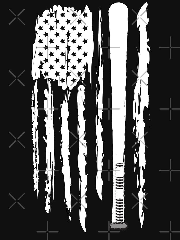 Cool Vintage Grunge American Baseball Flag by laiwole