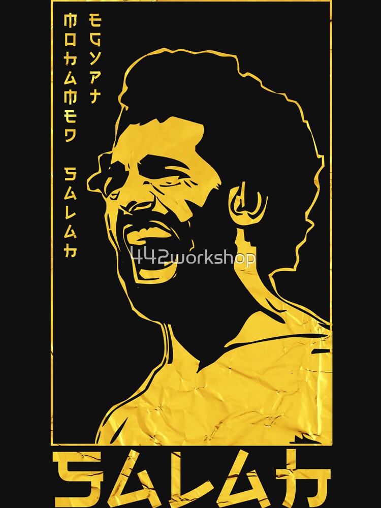 Mo Salah Golden Style Portrait art illustration by 442workshop