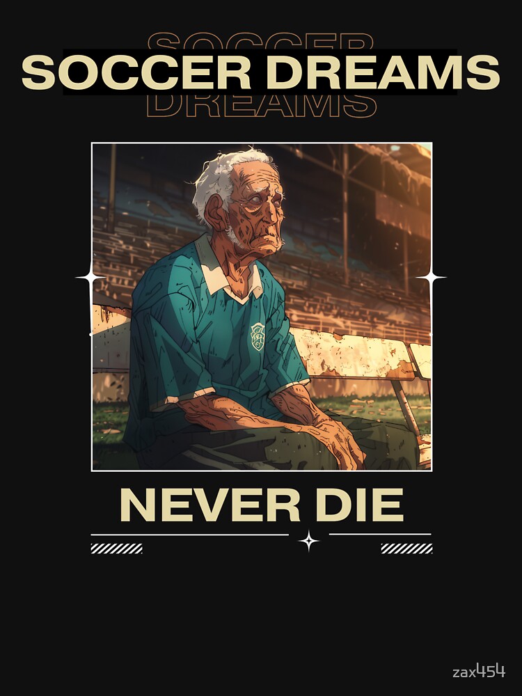 Vintage Anime Old Man in Soccer Jersey by zax454