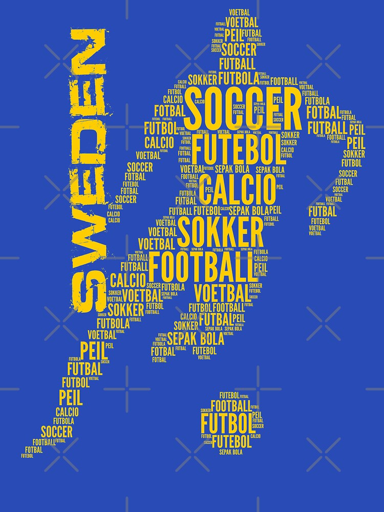 Sweden Football - Soccer Typography by goodspy