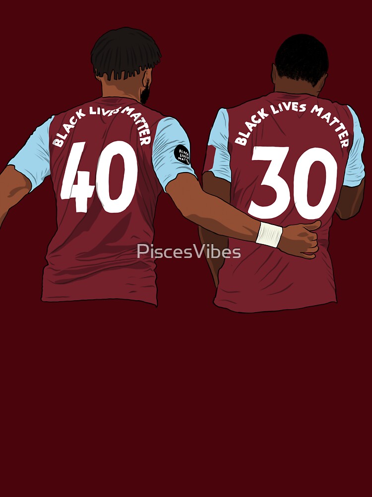 Villa Tyrone Mings and Kortney Hause Black Lives Matter by PiscesVibes