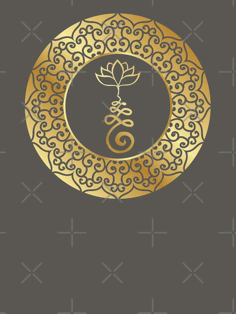 Golden Lotus Mandala by S Cube Design