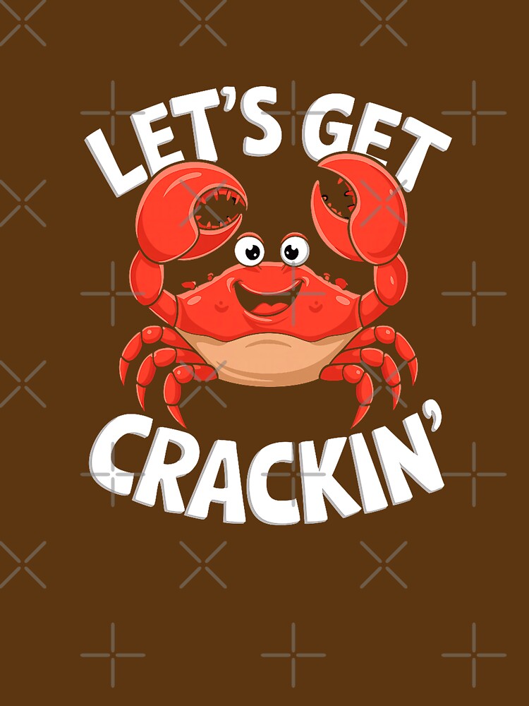 A Cartoon Sea Funny Crab Eater Seafood Lover Crab Premium Tri-blend T-Shirt by ‘Nothing Scares Me’ Store