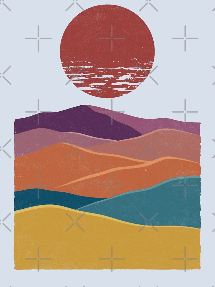 Mountain Sunset Vintage. #3 by EunsooLee