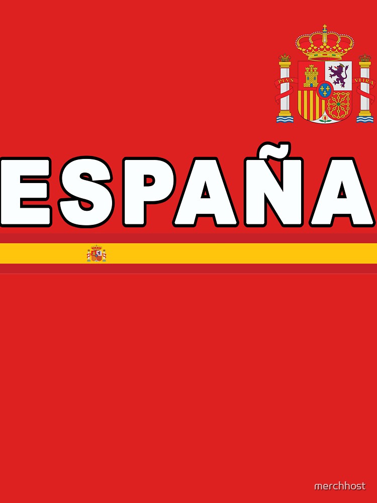 Espana Football Jersey Style Spanish Sport Flag Design by merchhost