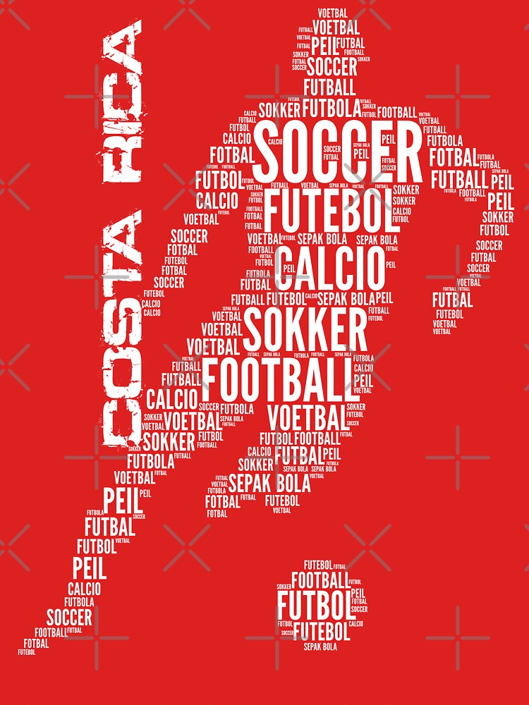 Costa Rica Soccer Typography by goodspy