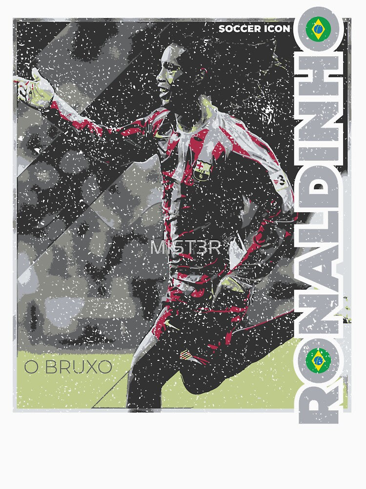 Ronaldinho - Street Art - Soccer Legend by MIST3R