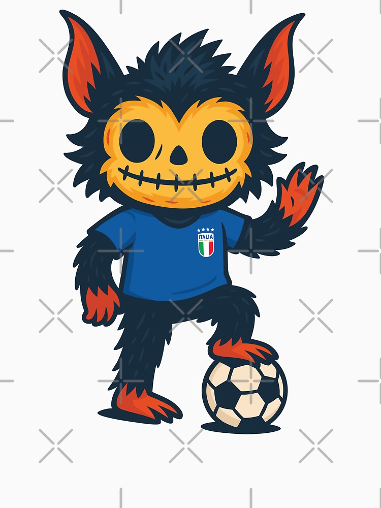 Creepy Cute Monster – Italy Soccer Edition by Weasel Graphix