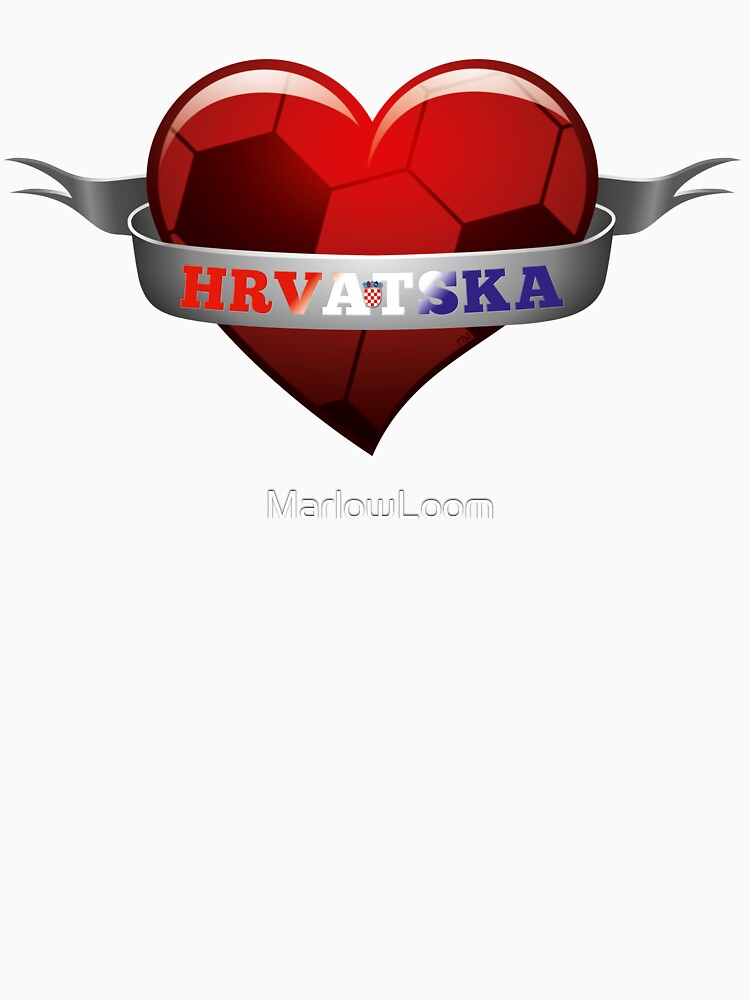 Hrvatska Croatia soccer heart by MarlowLoom