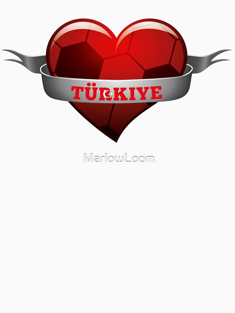 Türkiye Turkey soccer heart by MarlowLoom