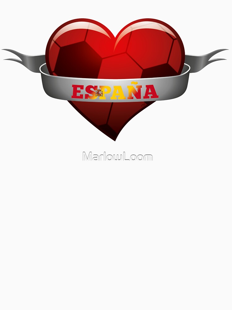 España Spain soccer heart by MarlowLoom