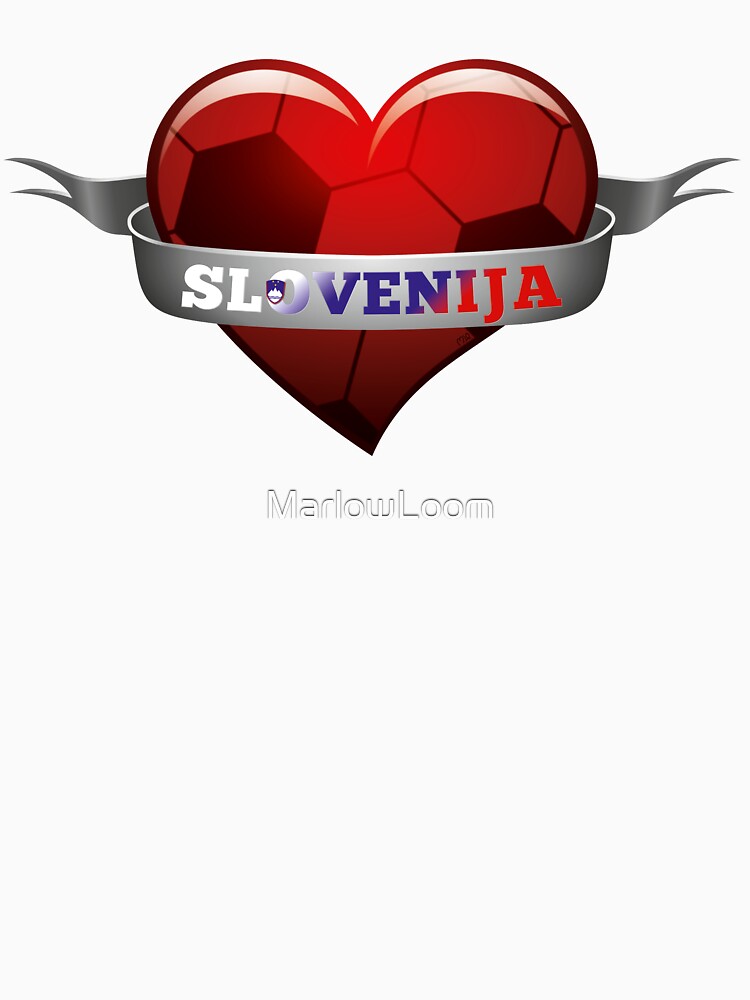 Slovenija Slovenia soccer heart by MarlowLoom