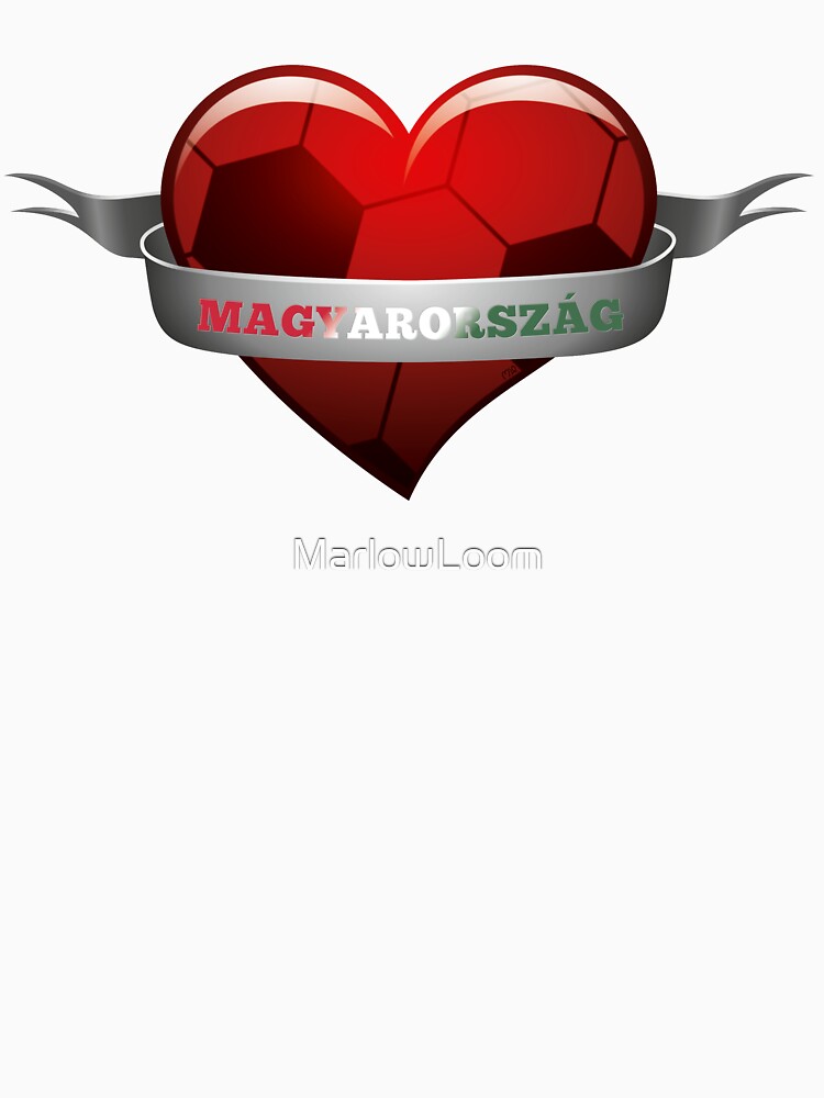 Magyarország Hungary soccer heart by MarlowLoom