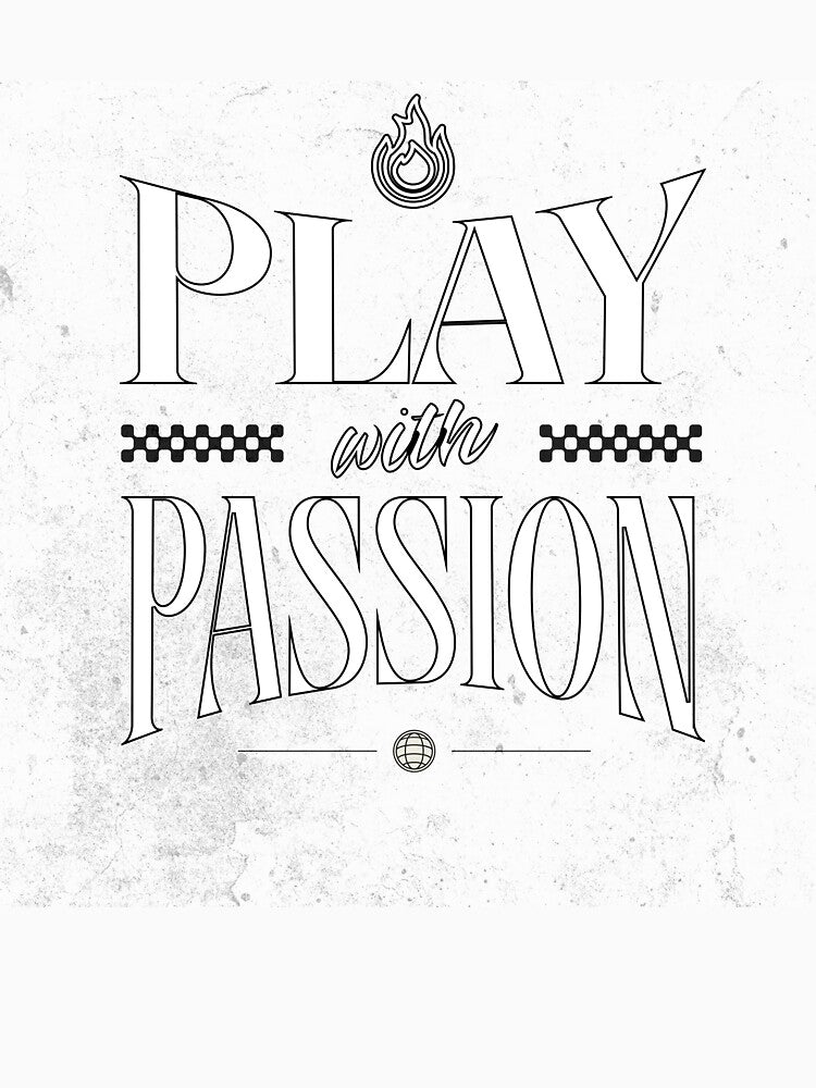 Play With Passion – Motivational Typography Design by PeakMindWork