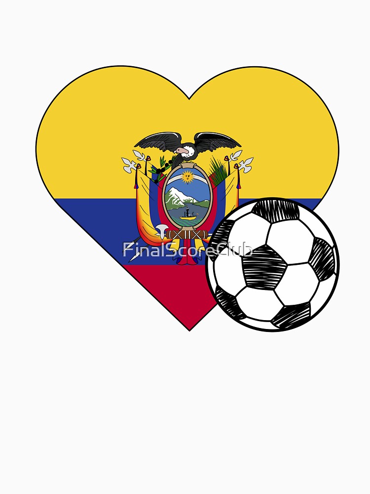 Ecuador Soccer Heart Design by FinalScoreClub