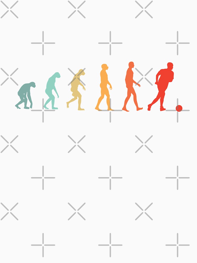 Evolution of a Soccer Player Retro Vintage by jmbeezee