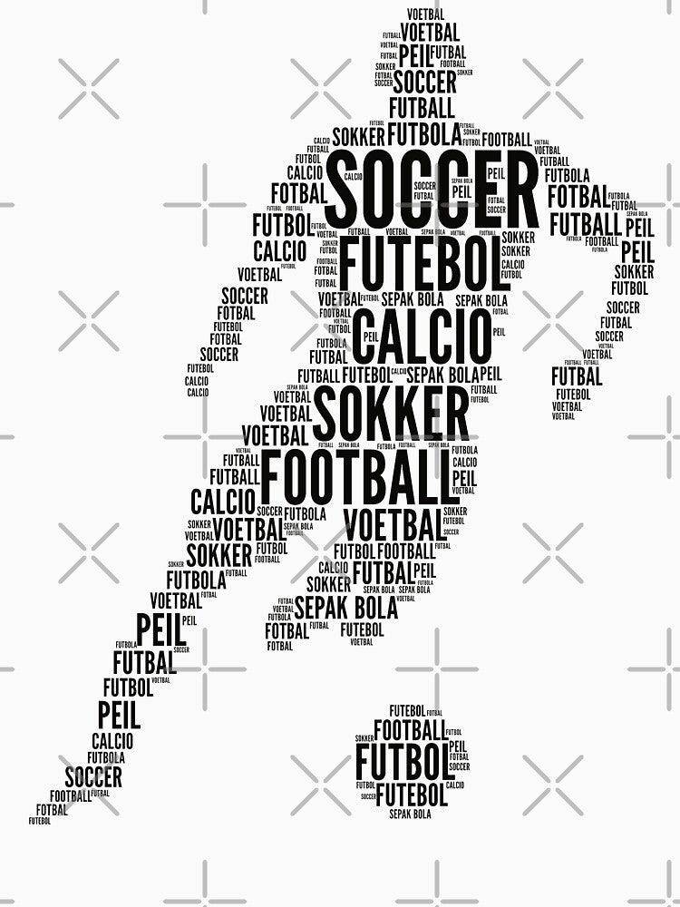 Soccer Player Typography by goodspy
