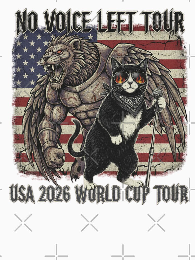 No Voice Left Tour — USA Heavy Rock World Cup Shirt by catastrocat