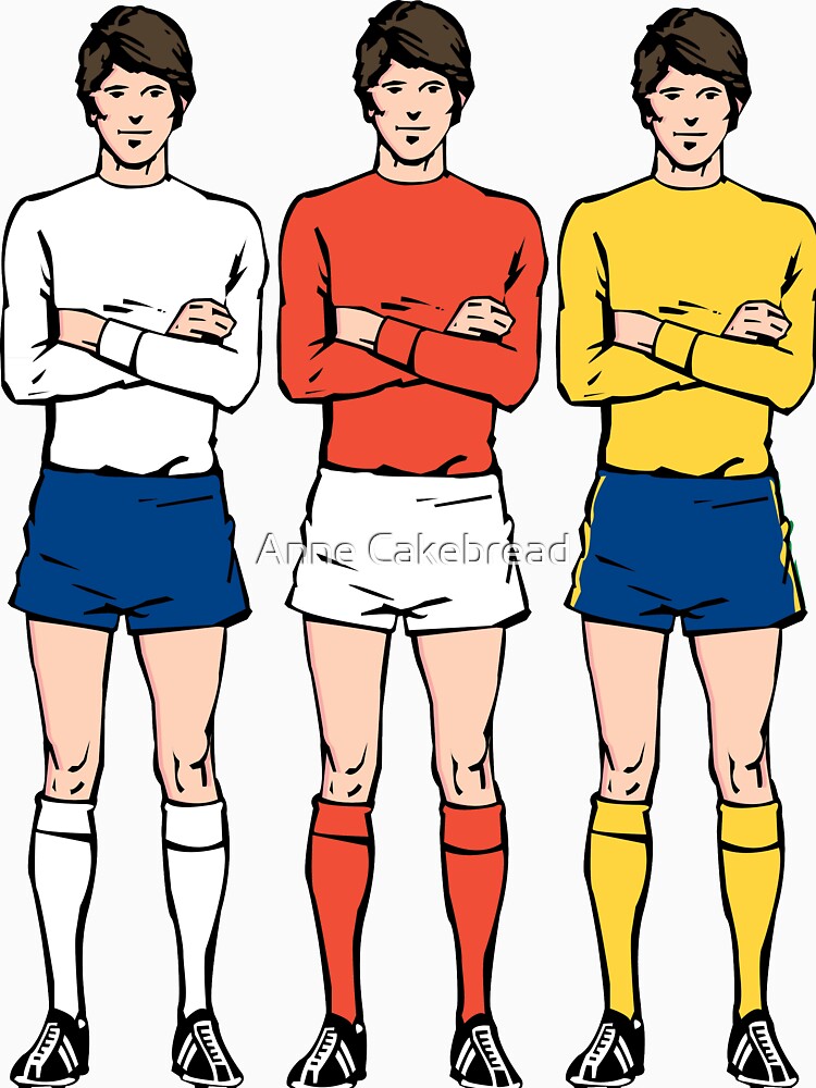 Retro footballer by Anne Cakebread