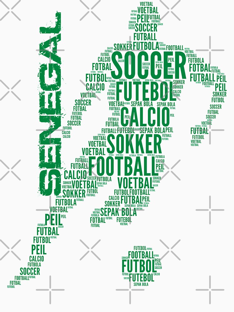 Senegal Football Typography by goodspy