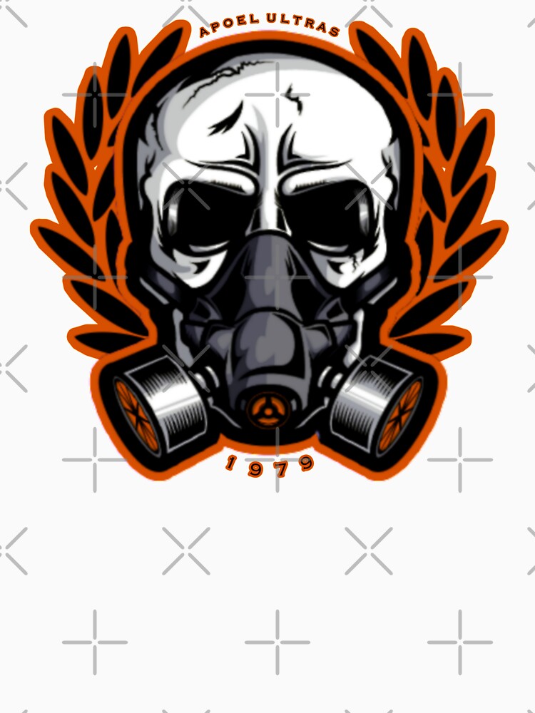 APOEL ULTRAS gas mask skull by NicosiaChamps26