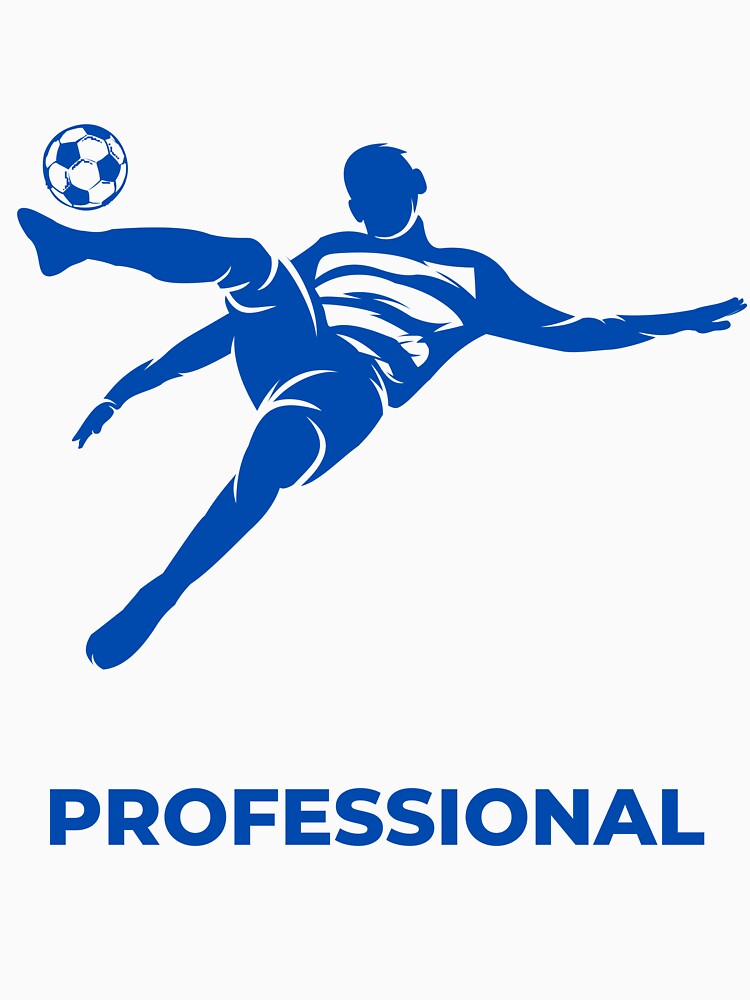 Football Blue Professional Flying Player | Soccer Professional Maestro by Football Stickers World