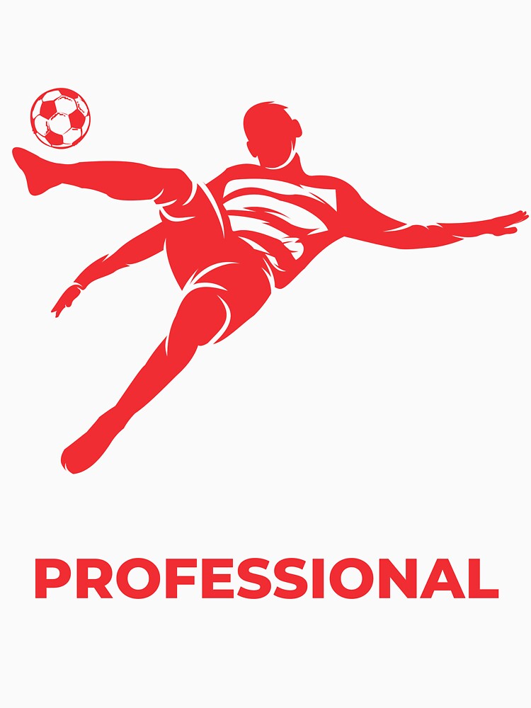 Football Red Professional Flying Player | Soccer Professional Maestro by Football Stickers World